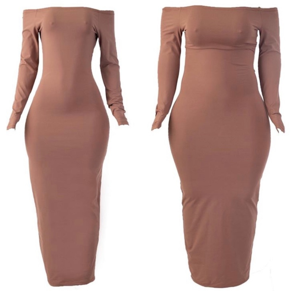 Babes and Felines Wifey Dress mocha